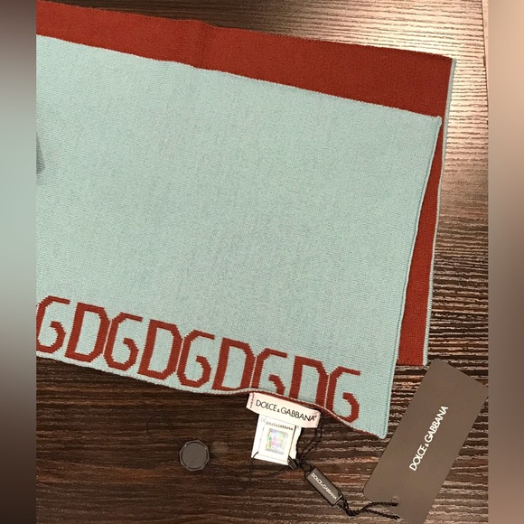 NWT Dolce & Gabbana Logomania Wool Blend Scarf 😍💙🔥 - Picture 14 of 17
